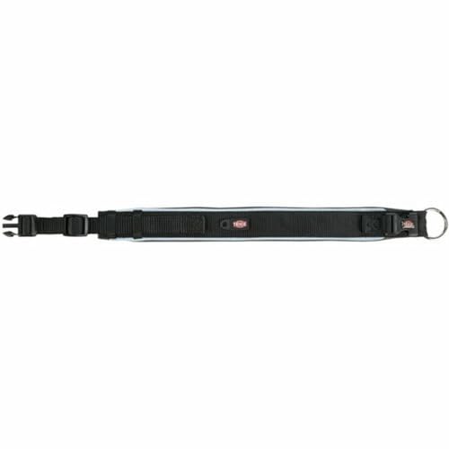 Trixie Prem Halsband, extra breit, S-M 33-42 cm, 35 mm, Schwarz