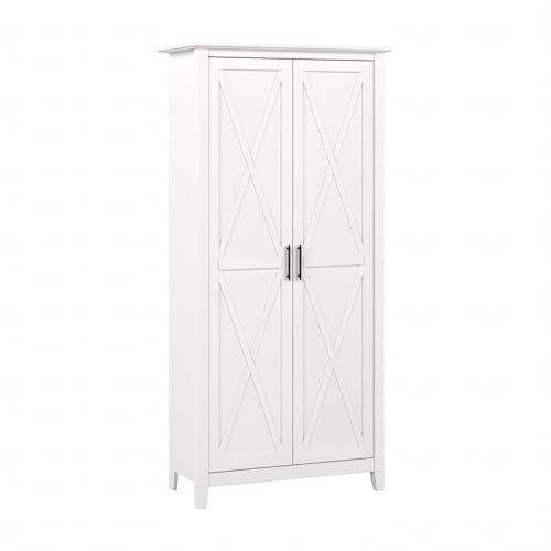 Bush Home Key West Tall Storage Cabinet with Doors in