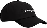 Tommy Jeans Damen Tjw Linear Logo 6 Panel Cap Aw0aw16868 Kappe, Schwarz, Einheitsgröße EU