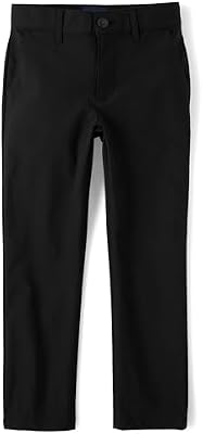 The Children's Place,Boys,Uniform Quick Dry Chino Pants,Black,14