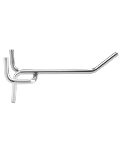 QWORK® 50X Lochwandhaken, Stecktafel Haken Werkzeugwand Haken für Verkaufsdisplays (7 cm)