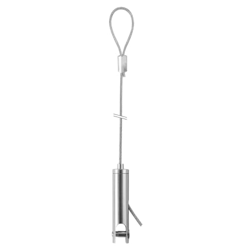 Image of STAS Suspension Set with Panel Hanger (6 mm) and Fixed Loop Mount (for Panels up to 6 mm) (Pack of 2)