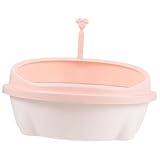 Pot à litière pour chaton : ce bac à litière pour chat ne permettra pas aux chats d'amener la litière au sol, ce qui gardera votre maison propre.