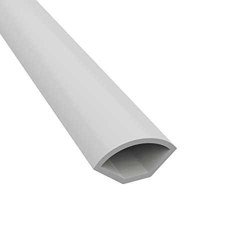 Image of Aquariss 22mm Plastic Quadrant Trim for 10mm PVC Cladding White