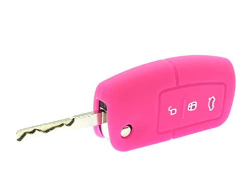 Nordecco Silicone Key Case Protective Cover Compatible With Ford S-MAX/C MAX/FOCUS/MONDEO/KUGA/FIESTA/FUSION Curved Key Fob 3 Button Flip Remote - Image 3