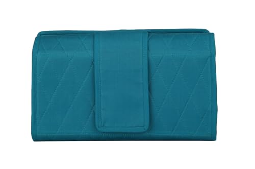 Image of Craft Folding Kit - Portable Soft Storage - Crafts, Sewing, & Quilting Organizer Aqua
