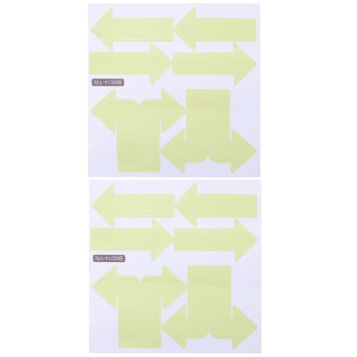CHILDWEET 2 Sheets Arrow Indicator Stickers Directional Arrow Signs for Outdoor Removable Wall Decals Random Color