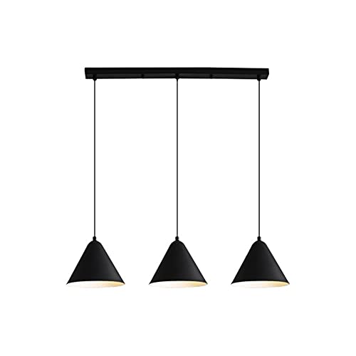 Plafonnier lustre rétro américain 3 têtes pour éclairer un couloir sombre