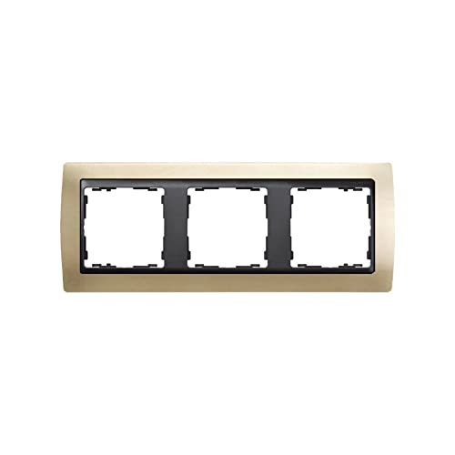 Marco interruptor Simon 82834-34 champán placa embellecedora para empotrar