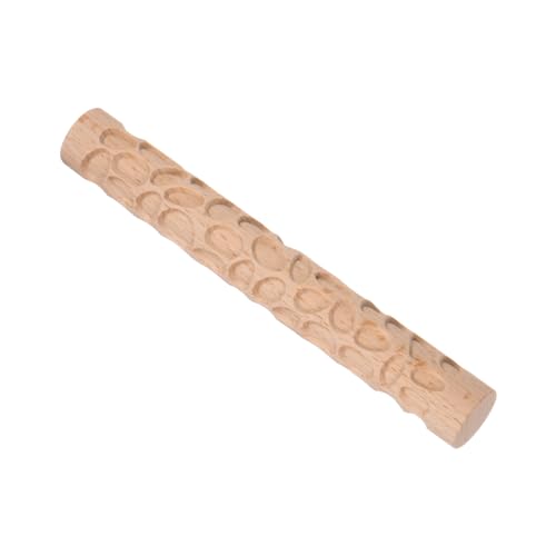 CoCud - CoCud Rouleau en Bois D'Argile de 6 Pouces avec Texture de Pavé en Relief pour la Cuisson de l'Argile