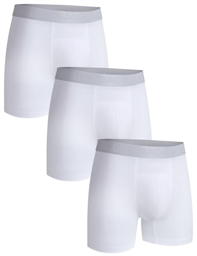 Men's Underwear Boxer Briefs 3 Pack, Soft Breathable Underwear with ComfortFlex Waistband, Moisture Wicking, 5''