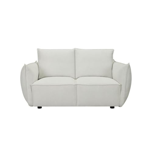 Furnhouse Oslo - Sofá de 2 plazas, diseño moderno, tapizado en tela de alta calidad, patas de metal, cómodo acolchado de muelles, cómodo y elegante sofá de salón