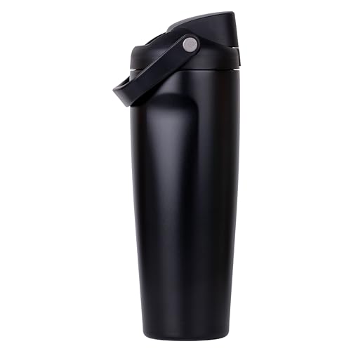 Image of CYNVEXA Tumbler with lid and Straw 1200ML Cup Stainless Steel Vacuum Insulated Tumbler for Water, Iced Tea or Coffee 1.2L Office Gym Travelling (Very Dark)