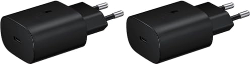 Schnelle Netzbasis, 25 W, USB-Port Typ C (ohne C-Ble) [lose – 1 Stück] Schwarz (Packung mit 2) – Ansicht 1