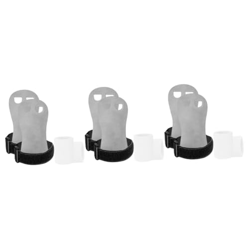 Yardwe 3sets Fitness Gymnastics Grips and Wristbands Wear-Resistant Palm Protectors for Weightlifting and Exercise Support for Boy Girl and Youth Non- Design for Enhanced Comfort