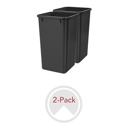 Rev-A-Shelf RV-1024-18-2 Polymer Replacement 27 Quart Trash Bin Recycle Waste Garbage Container For Kitchen Cabinet Pullouts thumb #7