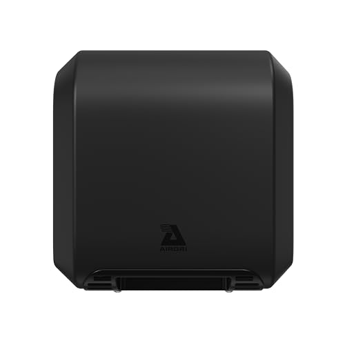 Airdri ComfortDRI Automatic Warm Air Hand Dryer - 1.7kW Low Noise Motor - 15-Second Dry Time - 67dBA Noise Output - ADA Compliant - Ideal for Small Workplaces - Matte Black