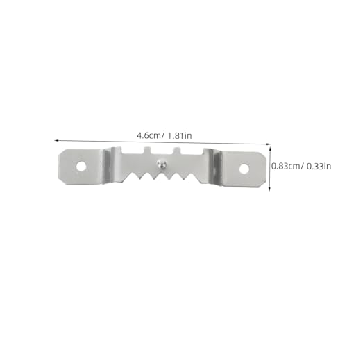 Image of Generic 10pcs Metal Hanger Screws Double Hole Frame Wire for Hanging Picture Hanging Hardware