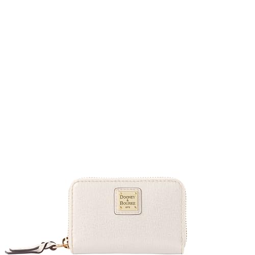 Dooney & Bourke Wallet, Saffiano Large Zip Around Credit Card Case | Ecru