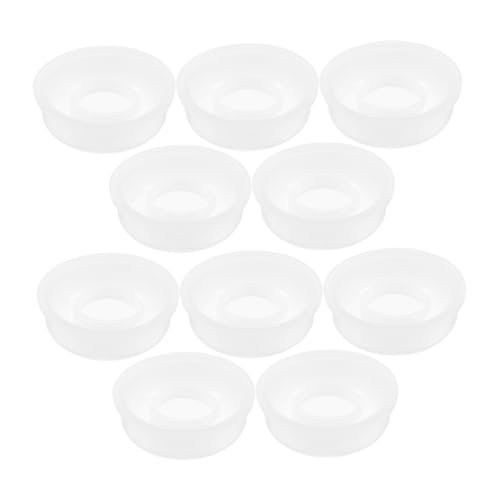 Ciieeo 10Pcs Plastic Sealing Inner Cap for Chemical Storage Buckets with Pull Ring Leak Drum Lid for Paint and Pet Food Containers Food Grade Quality