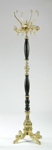 Casa Padrino Luxus Barock Garderobenständer Gold/Schwarz 45 x 45 x H. 170...