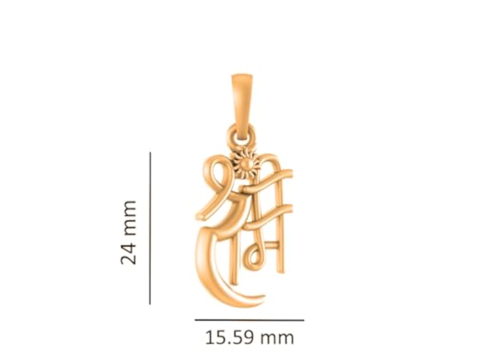 925 Sterling Silver Golden God Ram Pendant, Unisex