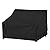 NettyPro Patio Sofa Cover Waterproof Heavy Duty Outdoor Couch Furniture 3 Seater Daybed Cover, 66" Wx 35" Dx 35" H, Black