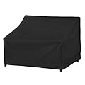 NettyPro Patio Sofa Cover Waterproof Heavy Duty Outdoor Couch Furniture 3 Seater Daybed Cover, 66" Wx 35" Dx 35" H, Black