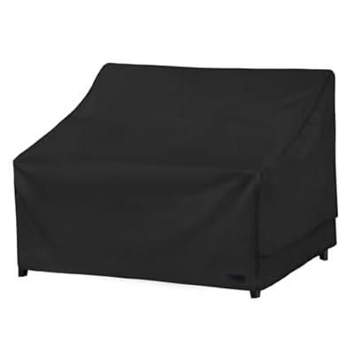 NettyPro Patio Sofa Cover Waterproof Heavy Duty Outdoor Couch Furniture 3 Seater Daybed Cover, 66" Wx 35" Dx 35" H, Black