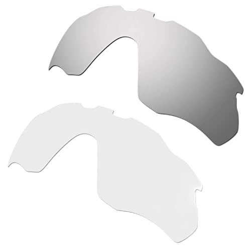 Lentilles Oakley Radar Pace argent pour éliminer l'éblouissement