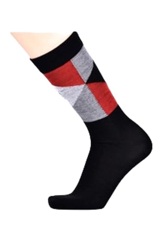 Men's 12-Pack Mix and Match Crew Cotton Blended Dress Socks4