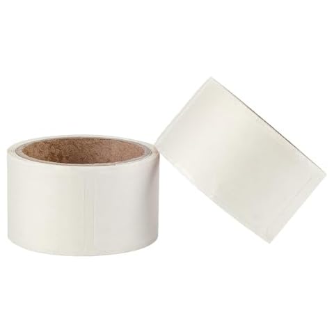 NATURALABEL 240pcs 1x2 Inch Blank Dissolvable Labels-Dissolve in Water Completely No Adhesive Residue Freezer Labels Dissolvable Food Storage Labels Sticker for Containers 120pcs per roll (2Rolls) Cover