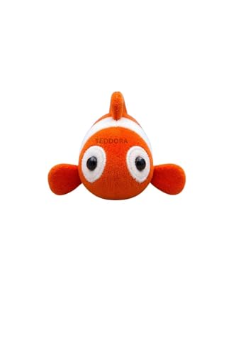 Image of Nemo Fish Soft Toy for Girls Boys Kids,Orange,Fish Animal Plush Stuffed Baby Teddy Gift Birthday, 20 cm
