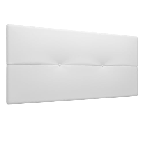 LA WEB DEL COLCHON Cabecero tapizado Julie para Cama de 105 (115 x 55 cms) Blanco
