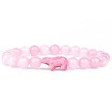 Fahlo Polar Bear Tracking Bracelet, Elastic, supports Polar Bears International, one size fits most for Men and Women (Northern Light Pink)
