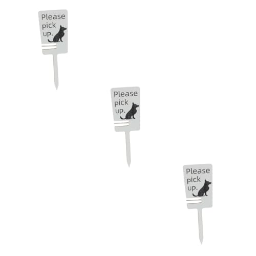 Méfiez-vous des signes de chien panneaux extérieurs rigides anti crottes de compagnie
