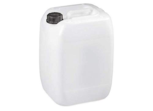 Bidon Plastique 20 litres - Filetage S60x6 - Empilable - homologué ADR idéal pour Les liquides, l'eau, l'essence et Les Produits Chimiques, réservoir pour climatisation/Camping/Camping-Car (1)… (2)