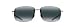 MAUI JIM BREAKWALL 422 422-02 Polarized Aviator Sunglasses, Gloss Black Frame/Polarized Neutral Grey, One Size