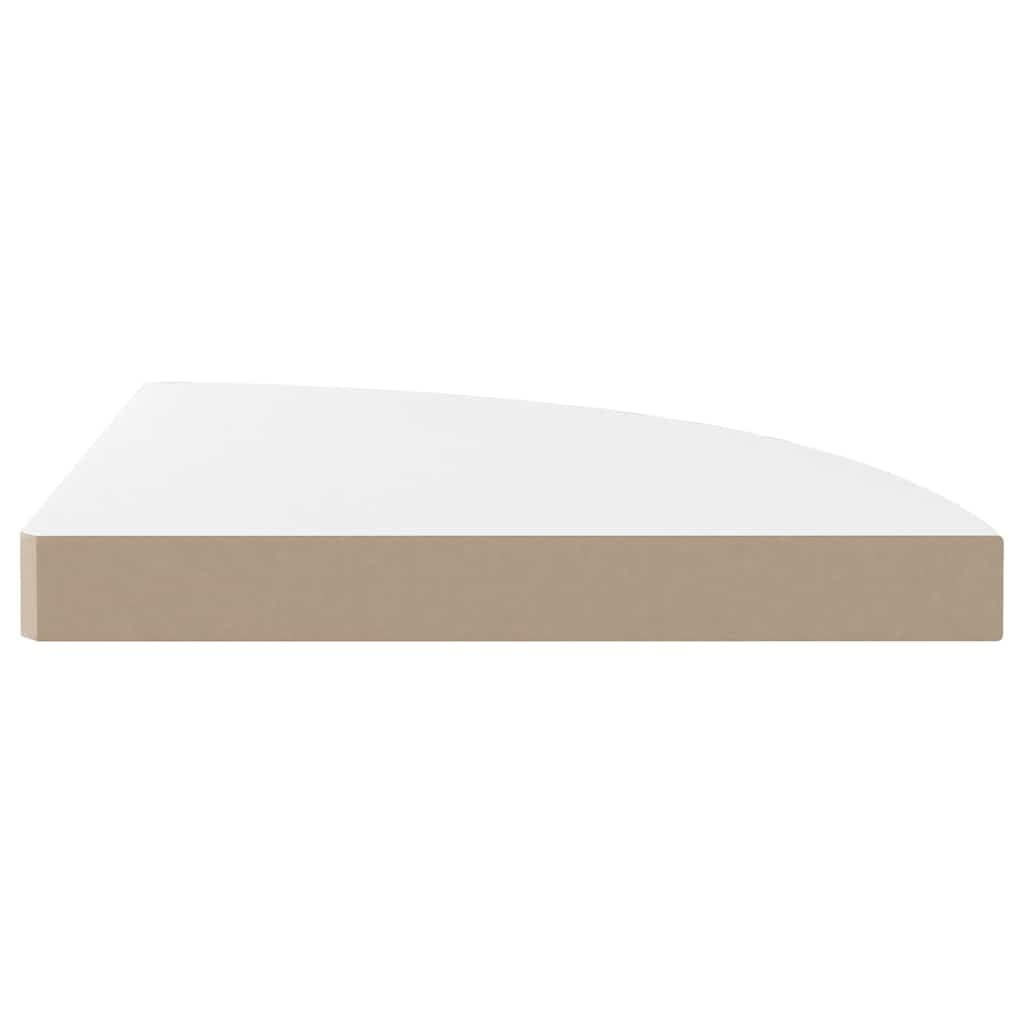 Genérico Estante Flotante de Pared 2 uds MDF Blanco Brillo 35x35x3,8 cm,Mobiliario,Estanterías,Estantes y estanterías,323908