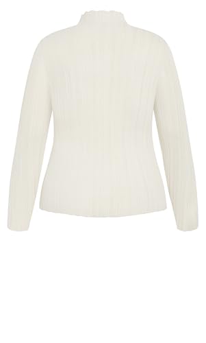 Image of City Chic Women's Plus Size Crinkle Knit Sweater