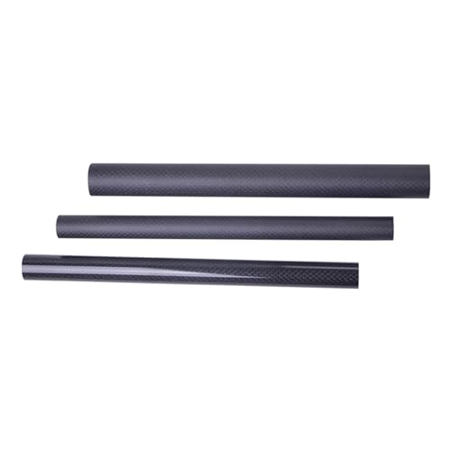 3PCS 330MM 3K Carbon Fiber Tube Diameter 16MM 17MM 18MM 19MM 20MM 22MM for Remote Control Model Aircraft Drone Accessories Carbon Fiber Square Tube(18x14mm Plain Glossy)