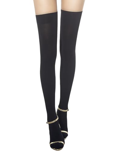 iB-iP Women's Back Slashed Tied Up Japanese Style Thigh High Hold-up Stockings3