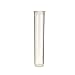 W Gallery 100 Clear 116mm OPEN CAP Pop Top Tubes - Airtight Smell Proof Containers - Plastic Medical Grade Prescription Bottles for Pills Herbs Flowers Supplements, Bulk Pack, Not Glass Jars