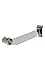 1 Â¼ inch Chrome Round Hangrail Bracket for Slatwall - Set of 3