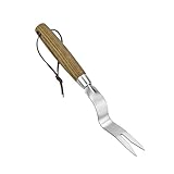 Weed Puller Tool, Hand Weeder with Good Leverage for Easy Pulling Weeds, Heavy Duty Stainless Steel Dandelion Puller Tool, Weed Digger Fork with Comfortable Wood Handle for Removal Dandelion crabgrass
