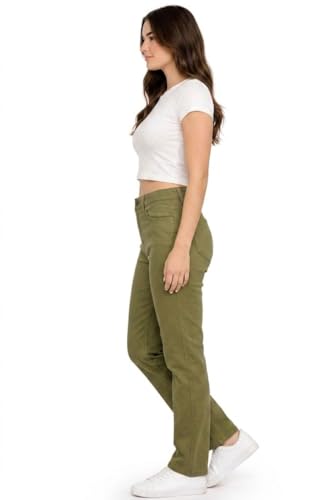 Image of Women Jeans Wide Leg High Waist Straight Fit Casual Pants - Everyday Comfort & Trend Style