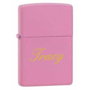 Personalized Matt Pink Zippo Lighter - Fee Laser Engraving - Christmas, Halloween & Valentines Day Gift