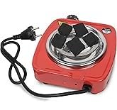 Image of Electric Hotplate Stove, 500W Instant Heater Burner Hot Plate for BBQ, Magic and Natural Lighter