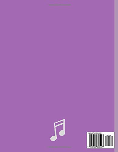 Sheet Music Notebook: Purple Cover, 100 Pages, Size 8.5*11 Inches (Music Composer Notebook) - Image 2