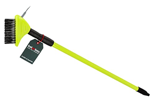 KOTARBAU® Cepillo para Juntas para Adoquines con Mango Telescópico 80-140 cm Cepillo de Acero Limpiador de Juntas Raspador de Juntas Cepillo para Malas Hierbas Cepillo de Alambre Cepillos